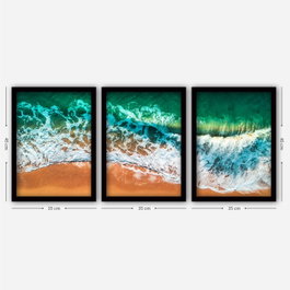 Wallity Cuadro Decorativo Enmarcado Multicolor (3 Piezas)